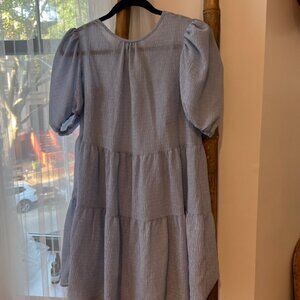 Kit and Sky light blue babydoll dress